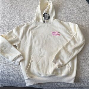 White Fox Cream Hoodie